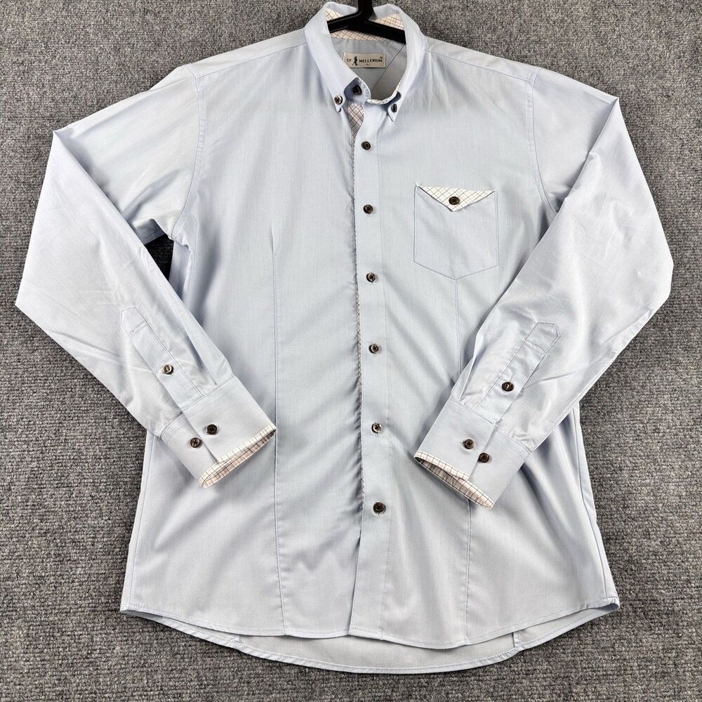 CF Mellenium Mens L Shirt Light Blue Long Sleeve